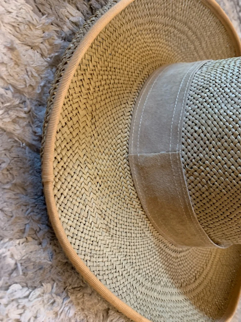 Eric Javits Natural Straw Raffia Sun Hat with Ribbon Band - Picture 10 of 15
